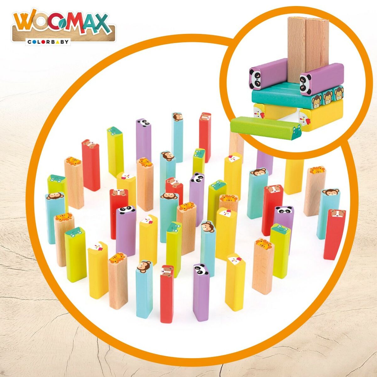 Set de Construcție Woomax (6 Unități)